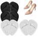 Dawnieee insoles for high heel pillows women 4 pair of bale cushions gel forefoot pillow footpolster pads shoe inserts anti -lip for gel upholstery forehead linger protection silicone pads onesize 2 white