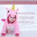 Doladola Baby Unicorn Flannel Hooded Romper | Toddler Jumpsuit | Infant Outfit 3.5-4.5 Years | Pink - Buy Online on GoSupps.com