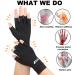 Copper Arthritis Compression Gloves for Men & Women - Medium Size (2 Pairs) - Buy Online on GoSupps.com