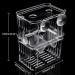 WEAVERBIRD Fish Breeder Box Acrylic Aquarium Isolation Hatchery Feeding Boxes White for Small Baby Fishes Shrimp Clownfish - Buy Online on GoSupps.com