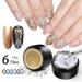 U-Shinein Metallic Painted Gel Polish Set - 6 Colors 3D Nail Painting Gel Kit for DIY Nail Art Manicure - Golden, Silver, Pink - Glossy Soak Off UV/LED Formula - Buy Online on GoSupps.com