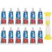 Kids Cavity Protection Crest Sparkle Fun Toothpaste Travel Size 0.85 Ounce 12 Pack with One 2 Minute Sand Timer (Colors May Vary) for Brushing