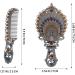 Heallily Vintage Peacock Mirror Comb Set - Metal Handheld Makeup Mirror and Comb Set for Girls - Foldable Retro Design (Silver) - Buy Online on GoSupps.com