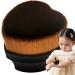 Brush for Mixing Liquid Foundation Cosmetic Applicator Brush Cosmetic Powder Blending Brush | Heart Shaped Liquid Powder Foundation Brush for Dating Travel Business Trip Black - Buy Online on GoSupps.com