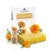 Dungl Schmied Solid Calendula Soap - Natural Soap No Palm Oil - Care Soap for All Skin Types - Gentle Handmade Exfoliating Soap - Natural Scent Soap Bar