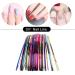 42 Color Nail Art Striping Tape Kit | Multi-Colored Matte Tape for Creative Nail Designs - Mermaid Candy Colors - Buy Online on GoSupps.com
