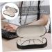 Healvian 2-in-1 Double-Layer Glasses Case Stylish PU Storage Box for Outdoor Travel - Brillenetui & Glasses Holder in Rosa - Buy Online on GoSupps.com