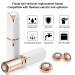 Finishing Touch Flawless Facial Hair Removal Tool Replacement Heads - 4PCS Shaver Head + Velvet Bag & Brush - Compatible for Women - Buy Online on GoSupps.com
