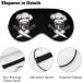 Skull Chef Sleep Mask - Adjustable Strap Eye Cover for Sleeping, Blocking Light - Men's and Women's Night Travel Blindfold - Buy Online on GoSupps.com