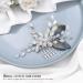 Vakkery Crystal Bride Wedding Hair Comb Silver Beads Hair Pieces Leaf Bridal Hair Accessories for Women and Girls - Buy Online on GoSupps.com