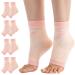 cheap4uk 4 Pairs Neuropathy Socks Plantar Fasciitis Foot Compression Socks Support for Men & Women Sports Injury Recovery Arch Support Anti-Slip Breathable Soothe Socks for Pain Relief M Pink