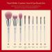 ZEESEA Palace Identity Makeup Brushes Set - Premium 9 Pcs Pearl White Synthetic Brush Set for Foundation Concealer & Eye Shadows - International Shipping Available - Buy Online on GoSupps.com