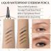 QIC Eyebrow 4 Tip Brow Pencil - Waterproof Long-Lasting Microblading Pen for Natural Brows (Light Brown-01) - International Shipping Available - Buy Online on GoSupps.com