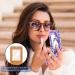 Travel Lipstick Organizer Case | Portable Makeup Bag with Mirror | Unicorn Purple Pattern | Shop Now - Buy Online on GoSupps.com