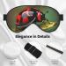 Red Ladybug Daisy Sleep Mask - Soft Adjustable & Breathable Blindfold for Deep Sleep Relaxation Travel & Meditation - Buy Online on GoSupps.com