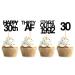 Keaziu 48 Pack Black Straight Outta 1992 Cupcake Toppers Happy 30th Cupcake Toppers Thirty AF Cupcake Toppers 30 Years Birthday Party Decoration | black 1992 Black 30th