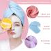 Super Absorbent Hair Turban Towel Set - 3-Piece Fast Drying Microfiber Caps for Women & Girls | Ideal for Long Curly Wet Hair (Pink Purple Blue) - Buy Online on GoSupps.com