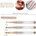 3PCS Ombre Nail Art Brushes Set with Diamond Handle for Gel Nails Rose Gold Gradient/Fan UV Polish Builder Painting Pen Kit - Buy Online on GoSupps.com