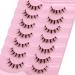Manga Lashes Natural Look Faux Mink Soft Wispy Tapered End Reusable False Eyelashes - 7 Pairs - Buy Online on GoSupps.com