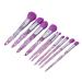 Soft Lightweight Portable Purple Makeup Brush Set - 10 Pcs Blush & Eyeshadow - Skin Friendly Cosmetics for Daily Use - International Shipping Available - Buy Online on GoSupps.com