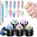  Ruwshuuk 3D Nail Molding Gel Nail Molding Gel | 5 Colors Builder Nail Designs Solid Sculpting Gel Non-stick Manicure Set with Pen - Buy Online on GoSupps.com