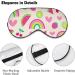 Buy Cute Hand Drawn Fruit Sleeping Mask - Rainbow Heart Eye Mask with Adjustable Strap for Comfortable Sleep | International Shipping - Buy Online on GoSupps.com
