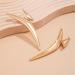 ROYALEAD Triangle Bend Pointed Earrings for Women Girls Minimalist Designs Exaggerated Geometric Accessories 2024 Party Jewelry Gold - Buy Online on GoSupps.com