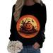Halloween Costumes Printed Fashionable Casual Long Sleeved Zipper Round Neck Hoodies Sweater Tops Fleece Sweater Orange Small - Buy Online on GoSupps.com