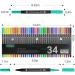 Vitoler Dual Tip Brush Markers - 34 Colors for Coloring, Drawing, and Art Projects - Buy Online on GoSupps.com