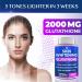 Glutathione Whitening Pills 2000mg - Skin Lightening Supplement for Dark Spots, Melasma & Acne Scars - Hyperpigmentation Treatment - Anti-Aging Antioxidant - 120 Capsules - Buy Online on GoSupps.com
