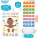 Pin the Pacifier Game Set for African American Baby Shower - 36 Pcs Stickers & Blindfold | Fun Party Supplies - Buy Online on GoSupps.com