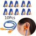 Waterproof earplugs 10Pcs Soft Silicone Corded Ear Plugs Ears Protector Reusable Hearing Protection Noise Reduction Earplugs Earmuff Easy to use and Durable - Buy Online on GoSupps.com