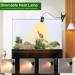 Premium Wine Turtle Heat Lamp with UVA UVB Basking Spot Bulb 360 Swivel Clamp for Reptiles | Ideal for Turtles Snakes & Lizards - International Shipping Available! - Buy Online on GoSupps.com