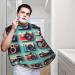 Retro Cool Camera Collection Beard Bib Apron for Men | Beard Hair Catcher & Shaving Cape | Black Beard Trimming Cloth - Buy Online on GoSupps.com