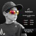 Guardian Baseball Sunglasses | Sports Sunglasses for Men, Women, and Youth | Ideal for Cycling, Running, Boating | Black/Red - Buy Online on GoSupps.com