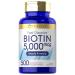 Carlyle Biotin 5000mcg | 500 Fast Dissolve Tablets | Vegetarian Non-GMO Gluten Free Supplement