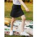Arshiner Girls' Colorful Performance Pleated Skort with Shorts - Black 10-11 Years - Buy Online on GoSupps.com