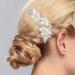 Wedding Bridal Hair Combs Vintage Imitation Crystal Hairpins Prom Jewelry Gold Silver Flower Pattern Hair Accessories Pins Women Silver - Buy Online on GoSupps.com