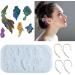 Lxuebaix Butterfly-Wing Ear Silicone Mold for Epoxy Resin | DIY Crafts Jewelry Ornaments & More - Buy Online on GoSupps.com