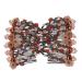 Lovef 6 Pcs Stretchable Double Combs Upzing Medium Hair Clips - Assorted Colors - Buy Online on GoSupps.com