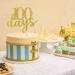 Tenhaisi 100 Days Cake Topper Happy 100 Days Cake Topper Gold Glitter Baby Birthday Party Decorations Anniversary Party Decoration Supplies - Buy Online on GoSupps.com