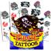 Pirate Tattoos - 50 Assorted Temporary Tattoos for Pirate Party Supplies and Favors - Buy Online on GoSupps.com