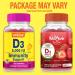 Vitamin D3 5000 IU Extra Strength Gummies for Bone Health - 60 Strawberry Flavored Gummies - Buy Online on GoSupps.com