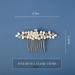 Gold Crystal Pearl Bride Wedding Hair Comb | Bridal Hair Piece for Women & Girls - Buy Online on GoSupps.com