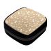 GIAPB Period Bag Sanitary Napkin Storage Bag Pad Holder for Period Makeup Pouch Brown Dog Paw Print Bone Color2221