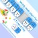 XL Weekly Pill Organizer 2x a Day | 7 Day AM PM Pill Box | Jumbo Medicine Case Blue - Buy Online on GoSupps.com