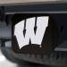 FANMATS 21055 Wisconsin Badgers Black Metal Hitch Cover with Metal Chrome 3D Emblem - Buy Online on GoSupps.com