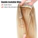Elailite Real Hair Extensions with Wire | 22/55cm Thick Remy Human Hair | Double Invisible Thread #24 Natural Blonde - 120g - Buy Online on GoSupps.com