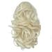 Parxitn 20cm Bleach Blonde Ponytail Extension - Curled Claw Clip Synthetic Hair for Braids - Buy Online on GoSupps.com