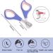 Kaket Cat Nail Clippers with 2mm Positioning Hole - Non-Slip Claw Trimmer for Small Animals - Purple Pet Claw Scissors for Cats, Guinea Pigs, Birds, Puppies - Buy Online on GoSupps.com